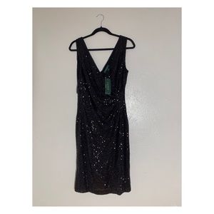 Ralph Lauren black sequin dress